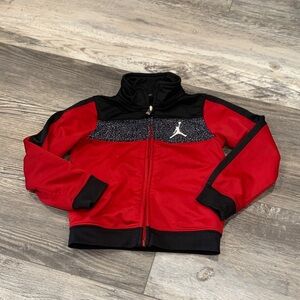 Jordan Kids Red and Black Sweater